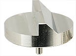 45/90 degree angled SEM pin stub Ø32mm diameter, standard pin, aluminium